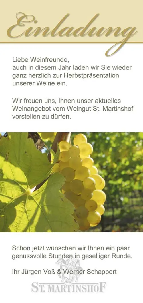 Gestaltete Einladung