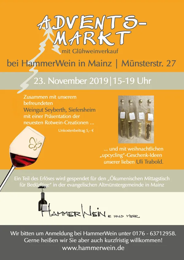 Flyer für einen Adventsmarkt